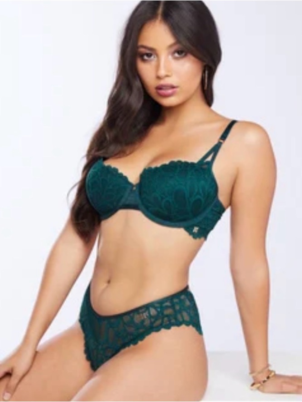 Savage x Fenty 40H Savage Not Sorry Lightly Lined Lace Balconette Bra